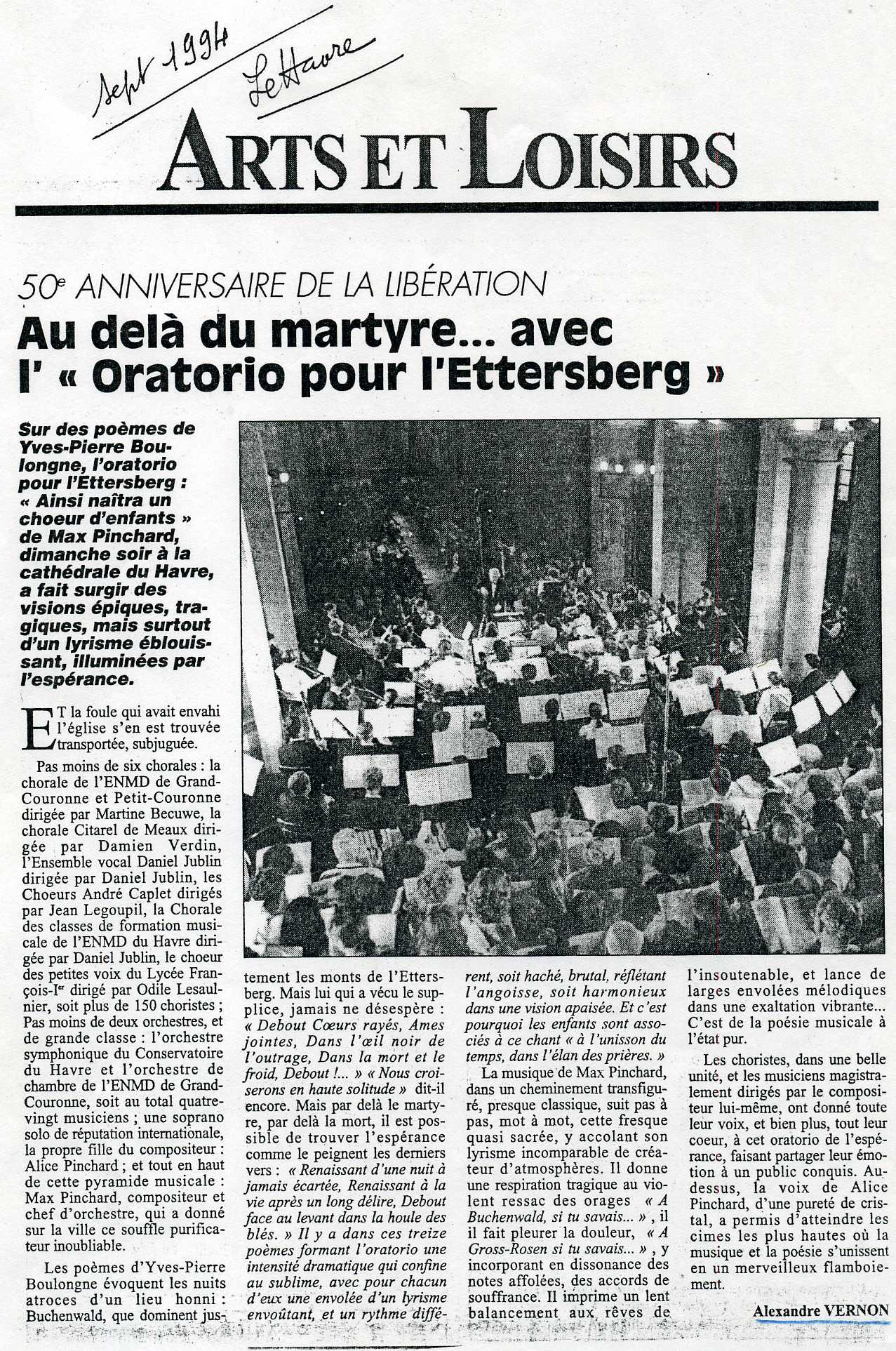 Oratorio pour l'Ettersberg